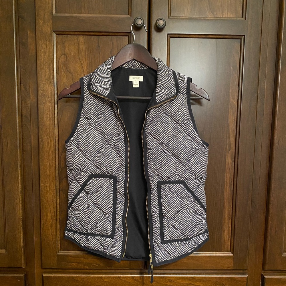J. Crew excursion vest — Herringbone
